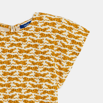 فستان بطبّعة نمر للفتيات